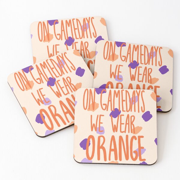 Item preview, On Gamedays We Wear Orange- Dots - Orange and Purple designed and sold by emilees.