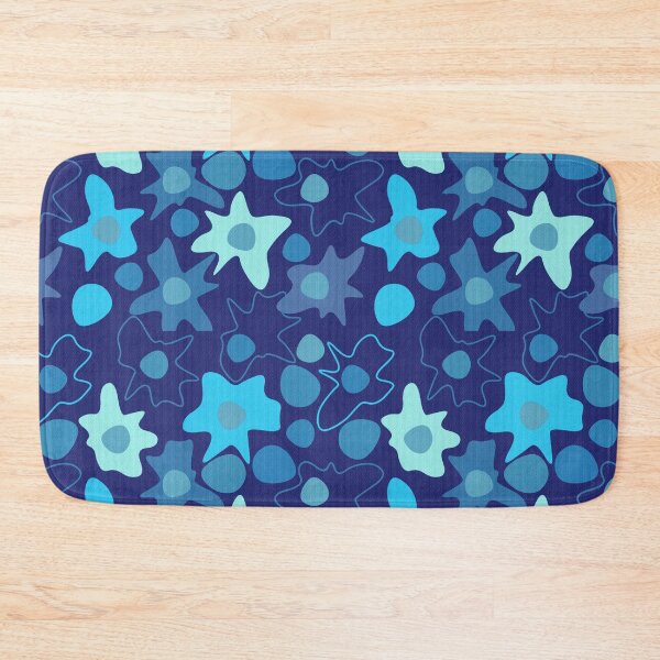 Item preview, Abstract blue spots splatters designed and sold by ivanoel.