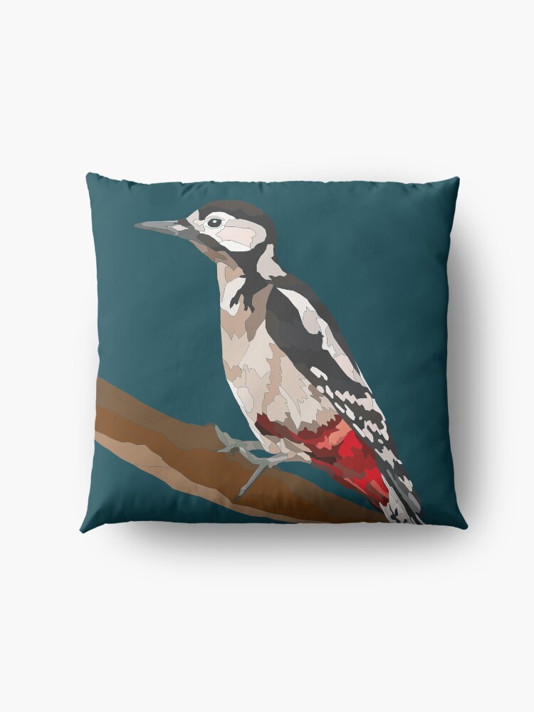 Alternate view of Woodpecker Design Floor Pillow