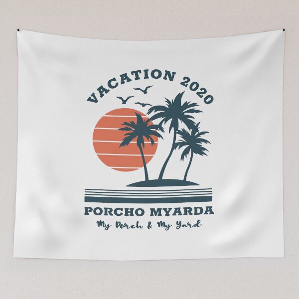 Item preview, Quarantine Design Vacation 2020 / Funny Social Distancing Tank Top designed and sold by CreatedByHeidi.