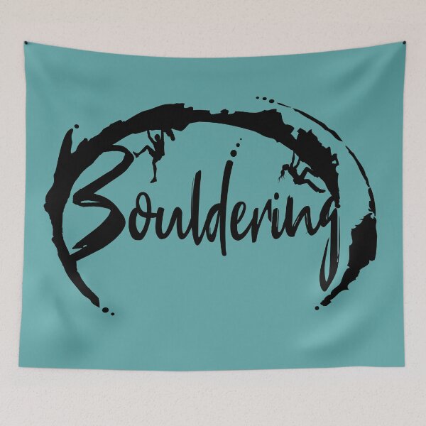 Item preview, Bouldering Lifestyle Boulder Gift Blue designed and sold by MadandMean.