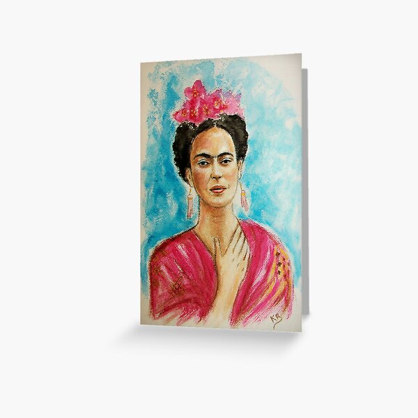 Portrait de Frida Kahlo ♥ Carte de vœux