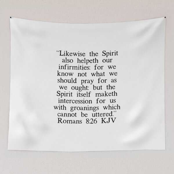 Item preview, Romans 8:26 KJV designed and sold by IBMClothing.