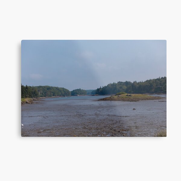 Head Beach Road at Low Tide Metal Print