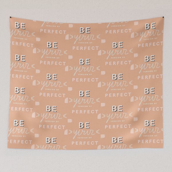 Item preview, Be your version of perfect motivational quote with white accents designed and sold by ansiearts.