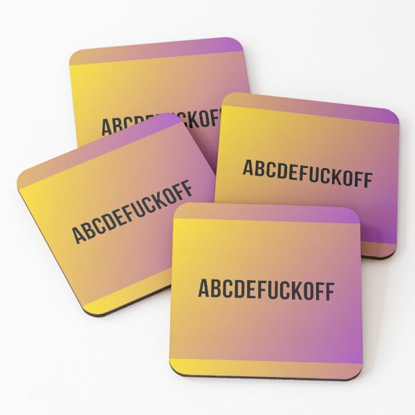 Item preview, ABCDEFUCKOFF Face Masks And More - COVID 19 Coronavirus 45 Squared designed and sold by ravishdesigns.