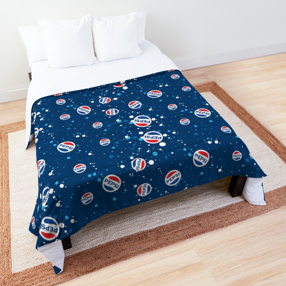 Blue Pepsi Circles Comforter