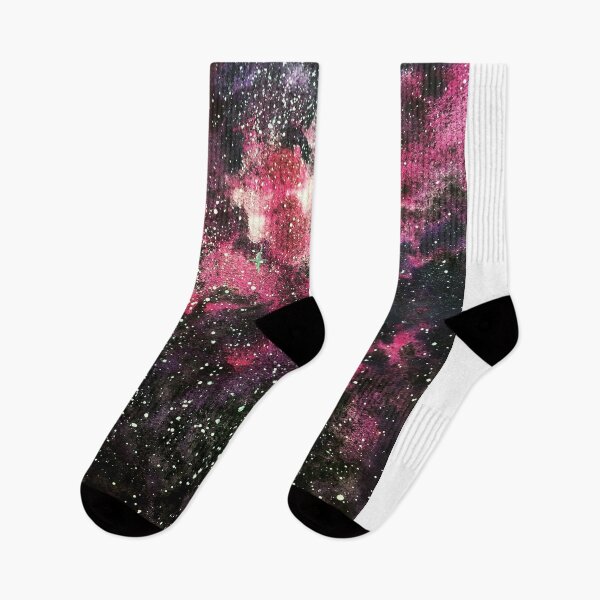 Item preview, Pink and violet watercolor galaxy  designed and sold by DaryaGeft.