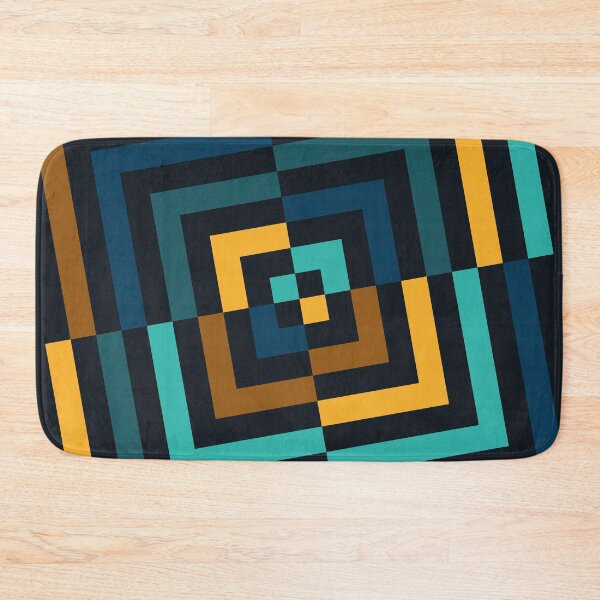 Item preview, Angled Lines - Blues, Yellow and Brown Edition designed and sold by XavierWendling.