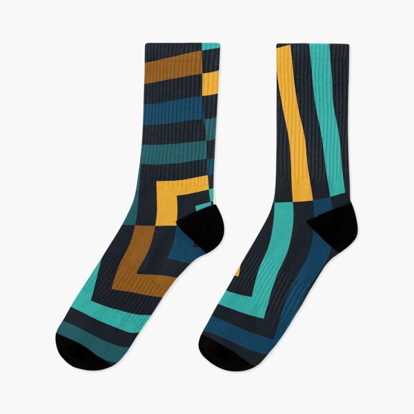 Item preview, Angled Lines - Blues, Yellow and Brown Edition designed and sold by XavierWendling.