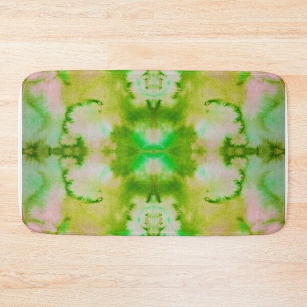 Item preview, Green Pink Yellow Batik Fractal Mandala Tie dye pattern V3 designed and sold by blastshmucks.