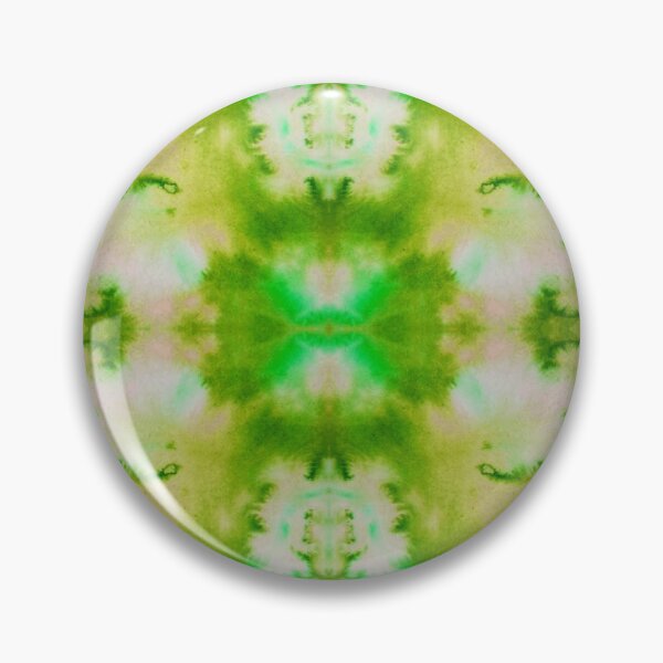 Item preview, Green Pink Yellow Batik Fractal Mandala Tie dye pattern V3 designed and sold by blastshmucks.