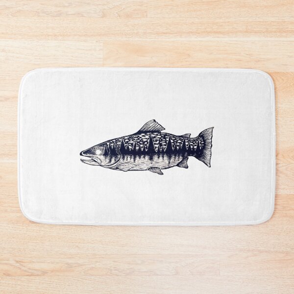 Item preview, Trout - Night Scene designed and sold by backwoodpress.