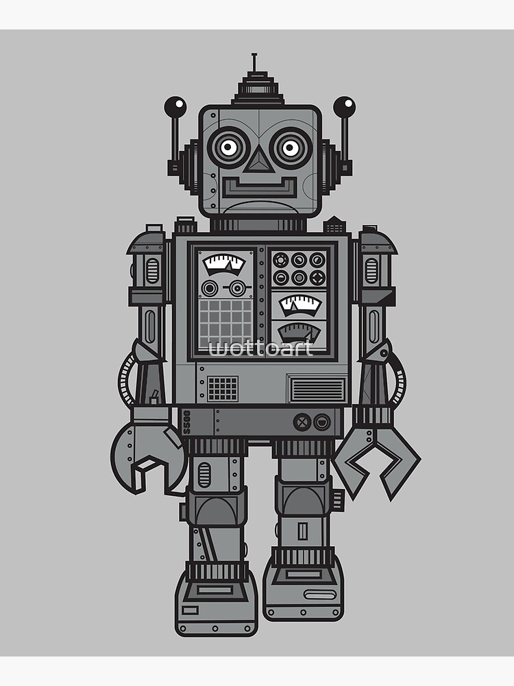 Vintage Robot by wottoart