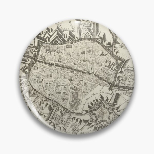 Item preview, Vintage Map of Tournai Belgium (1709) designed and sold by BravuraMedia.