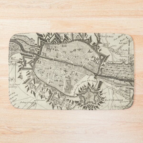 Item preview, Vintage Map of Tournai Belgium (1709) designed and sold by BravuraMedia.