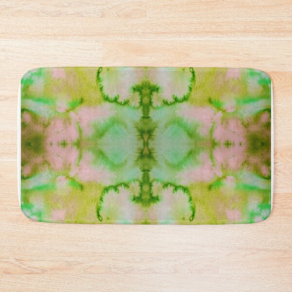 Item preview, Green Pink Yellow Batik Fractal Mandala Tie dye pattern V4 designed and sold by blastshmucks.