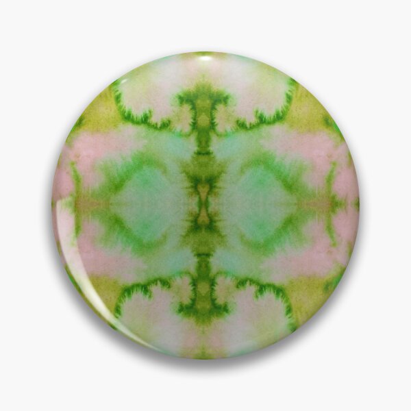 Item preview, Green Pink Yellow Batik Fractal Mandala Tie dye pattern V4 designed and sold by blastshmucks.
