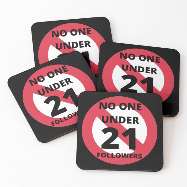 Item preview, No one under 21 followers sign designed and sold by My-Queens-Store.