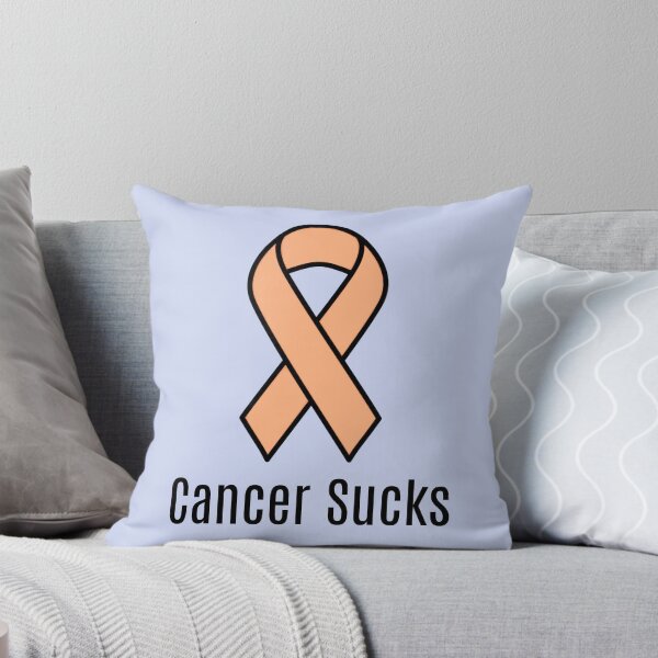 Item preview, Uterine Cancer Sucks Peach Awareness Ribbon designed and sold by Sugar-Magnolia.