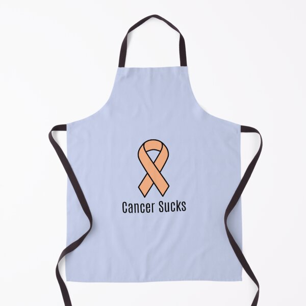 Item preview, Uterine Cancer Sucks Peach Awareness Ribbon designed and sold by Sugar-Magnolia.