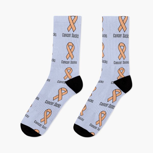 Item preview, Uterine Cancer Sucks Peach Awareness Ribbon designed and sold by Sugar-Magnolia.
