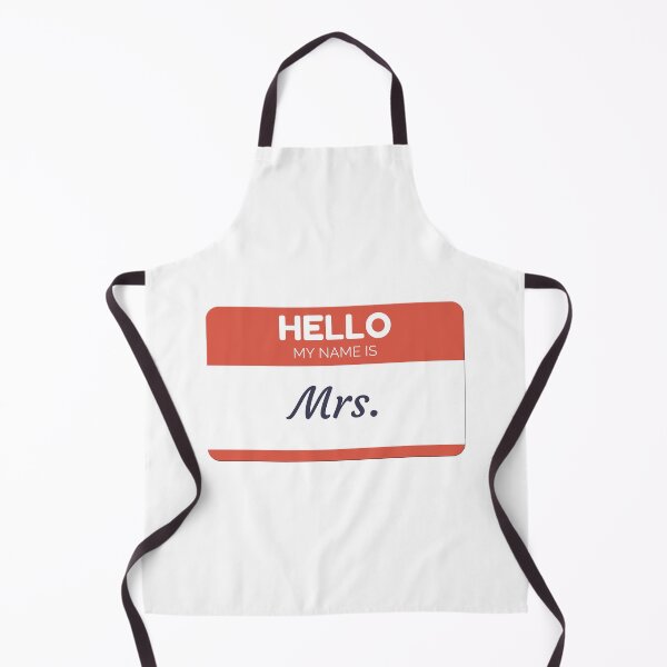 Item preview, Mrs. Name Tag - Hello My Name Is designed and sold by MightyFineGoods.