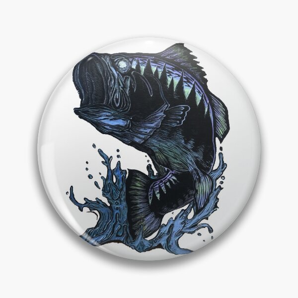 Item preview, Jumping Bass  designed and sold by backwoodpress.
