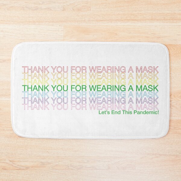 Item preview, Thank You for Wearing a Mask-Rainbow designed and sold by laurynmadere.