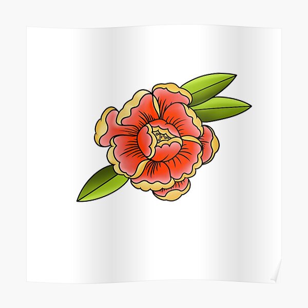 Pósters: Tatuaje De Flores Japonesas | Redbubble