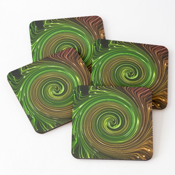 Item preview, Fibre Optic Swirls Light Painting Neon Green designed and sold by T-shirt-Designs.