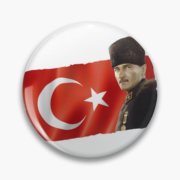 Item preview, Mustafa Kemal Atatürk and Turkish Flag designed and sold by unisexunited.