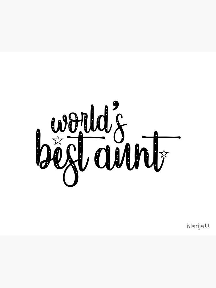 "Die beste Tante der Welt" Tagesdecke von Marija11 Redbubble