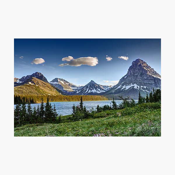 Two Medicine Lake, Glacier National Park Photographic Print