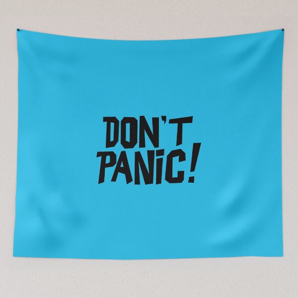 Item preview, DON'T PANIC BLUE designed and sold by thewheelinspace.