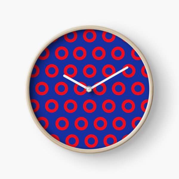 Jon Fishman - Phish Drummer Red Circle Print Clock