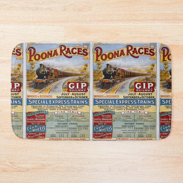 Item preview, Railway Poster Poona Races designed and sold by stickart-marek.