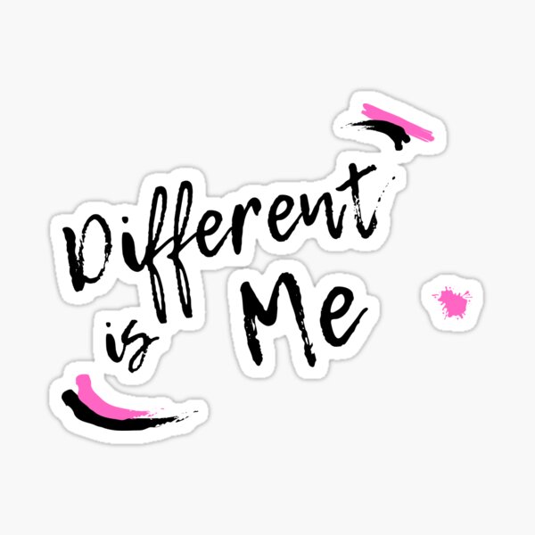 Different Is Me Sticker