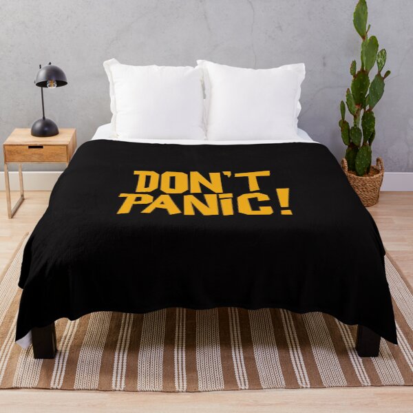 Item preview, DON'T PANIC BLACK YELLOW designed and sold by thewheelinspace.