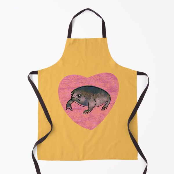 Item preview, Cute Black Desert Rain Frog Love Heart designed and sold by okpinsPets.