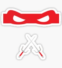 Red Ninja Turtles Raphael Sticker