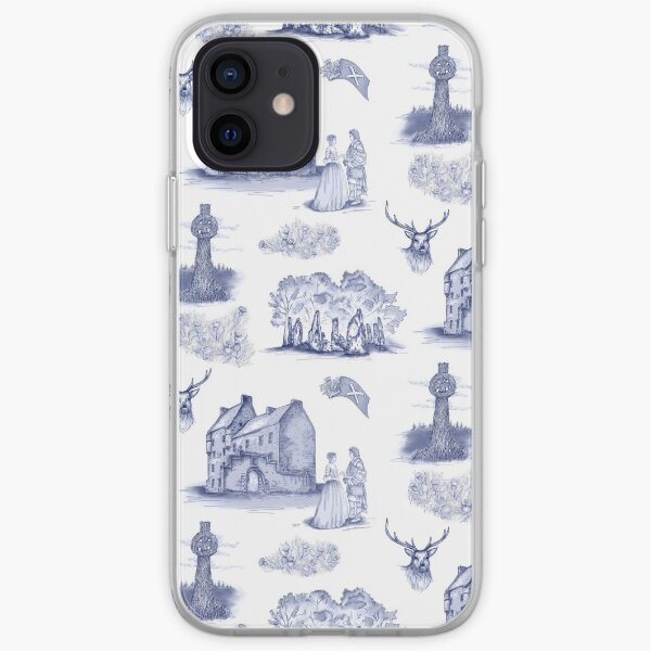 Highlander Toile in Blue iPhone Soft Case