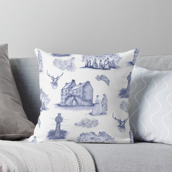 Item preview, Highlander Toile in Blue designed and sold by Sharilea.