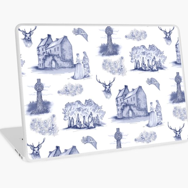 Item preview, Highlander Toile in Blue designed and sold by Sharilea.