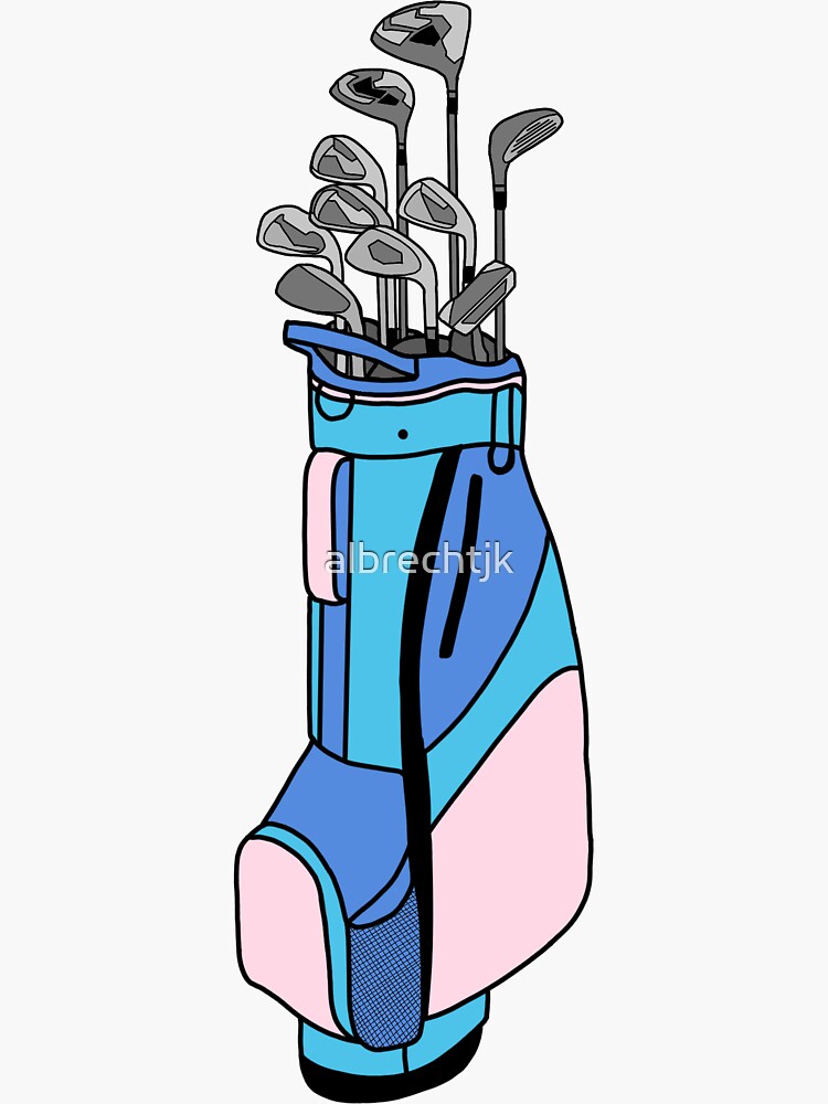 Golf Clubs Sticker by albrechtjk