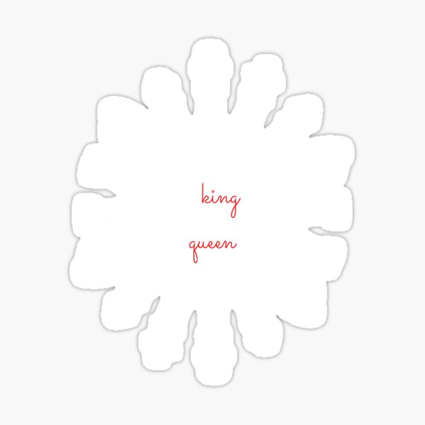 Chess couple quote king and queen Sticker