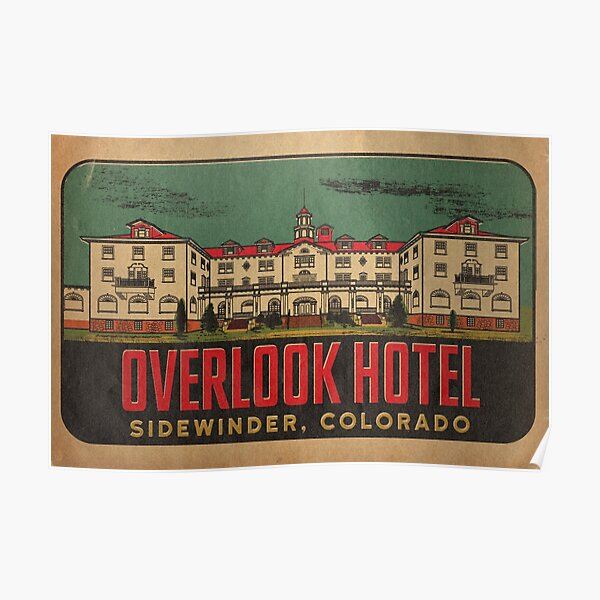 Overlook Hotel Travel Decal Poster