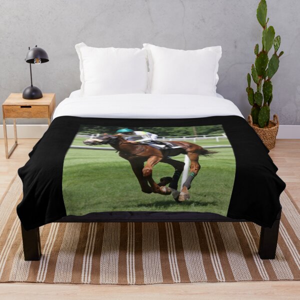 Horse Races Throw Blankets Redbubble