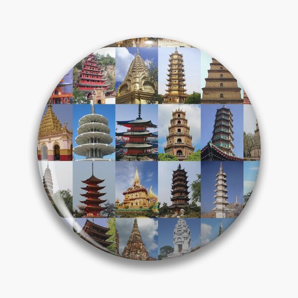 Item preview, Pagodas designed and sold by Montage-Madness.
