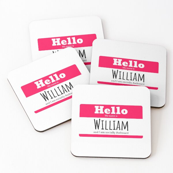 Item preview, Hello I am William and I am socially awkward designed and sold by IcyTees.